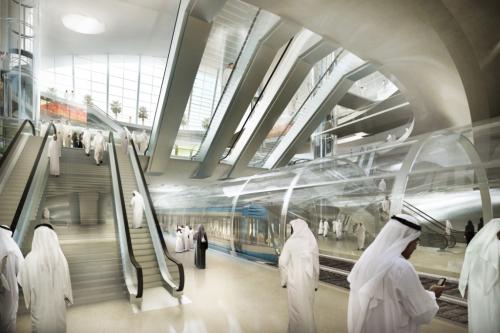 Estació de metro a Al Riyadh